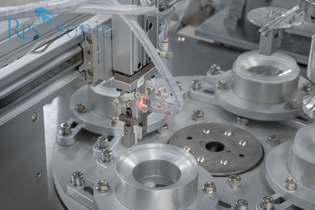 Краскопульт для сварки чашек, автоматический ультразвуковой сварочный аппарат с индексирующим поворотным столом